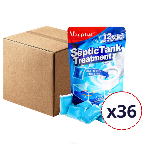 SEPTIC TANK TREATMENT 1 YEAR SUPPLY VACPLUS / FULL BOX